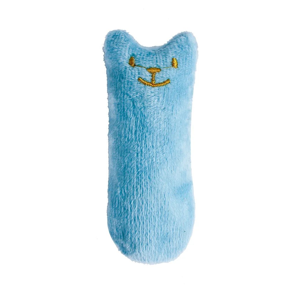 Teeth Grinding Catnip Toys Funny Interactive Plush Cat Toy Pet Kitten Chewing Vocal Toy Claws Thumb Bite Cat mint For Cats - Happy Tails