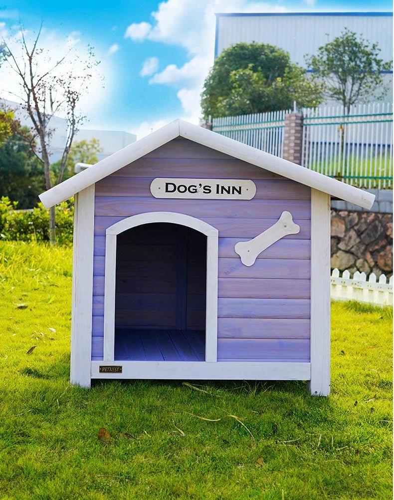 Solid Wood Dog House Large Outdoor Dog House Pet Dogs Park Pets Puppy Bed's Dogs Kennel Crate Little Houses and Rooms for LivingHappy TailsHappy Tails