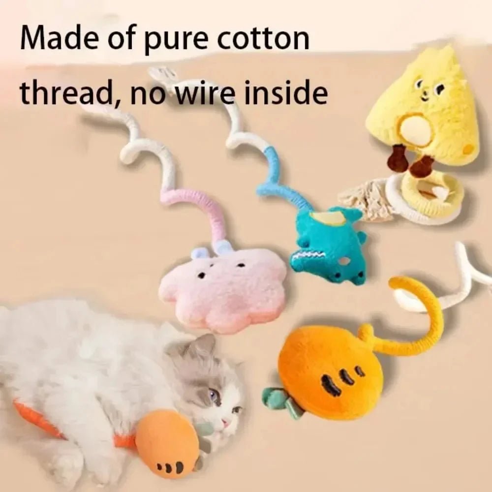 Cat Scratcher Rope Toy Cotton Rope Bite-resistant Chewing Toy Paw Claw Furniture Protector Scratching Toy Cat Puzzle Cute Shape - Happy Tails