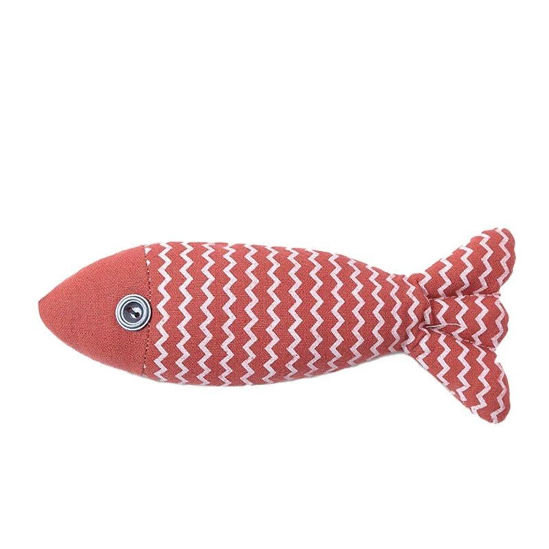 Cat Fish Toy Cat Scratcher Catnip Toy Interactive Simulation Fish Cat Mint Fidget Toys Stuffed Playing Toy For Cat KittenHappy TailsHappy Tails
