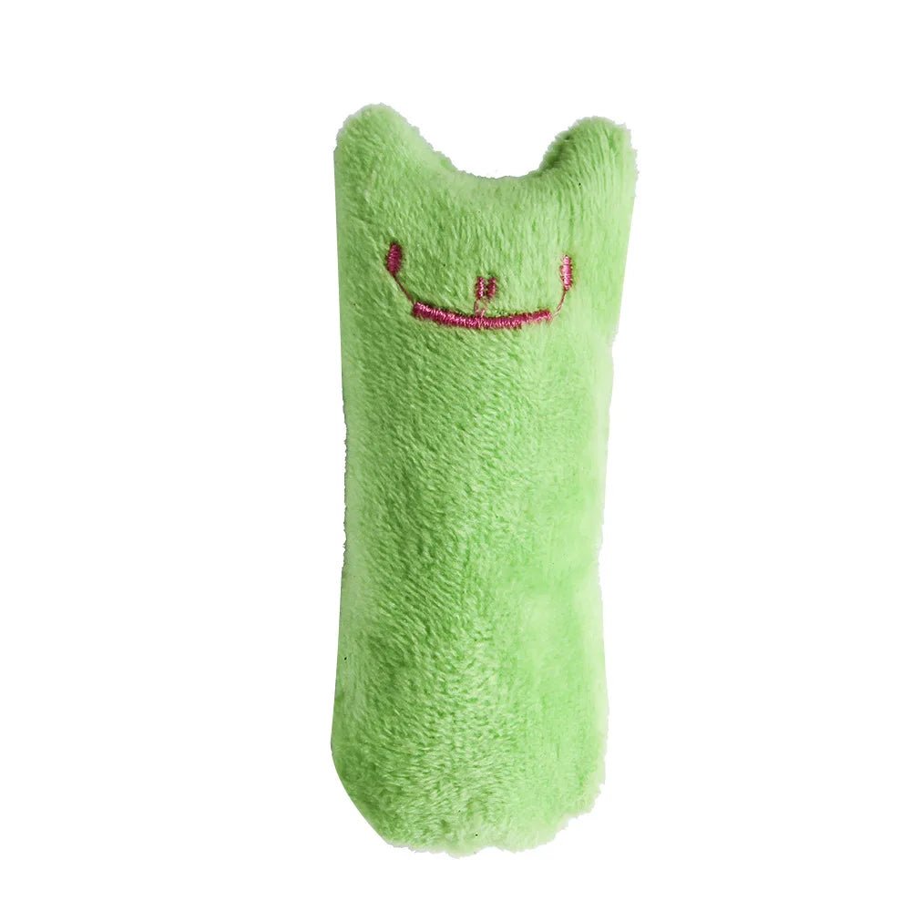 Teeth Grinding Catnip Toys Funny Interactive Plush Cat Toy Pet Kitten Chewing Vocal Toy Claws Thumb Bite Cat mint For Cats - Happy Tails