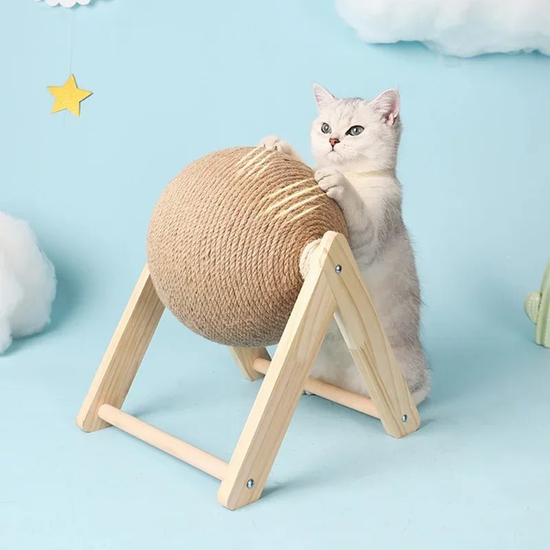Cats Toy Cat Scratcher Sisal Rope Ball Kitten Interactive Grinding Paws Toys Scratch Board Pet Furniture Accessories Supplies - Happy Tails
