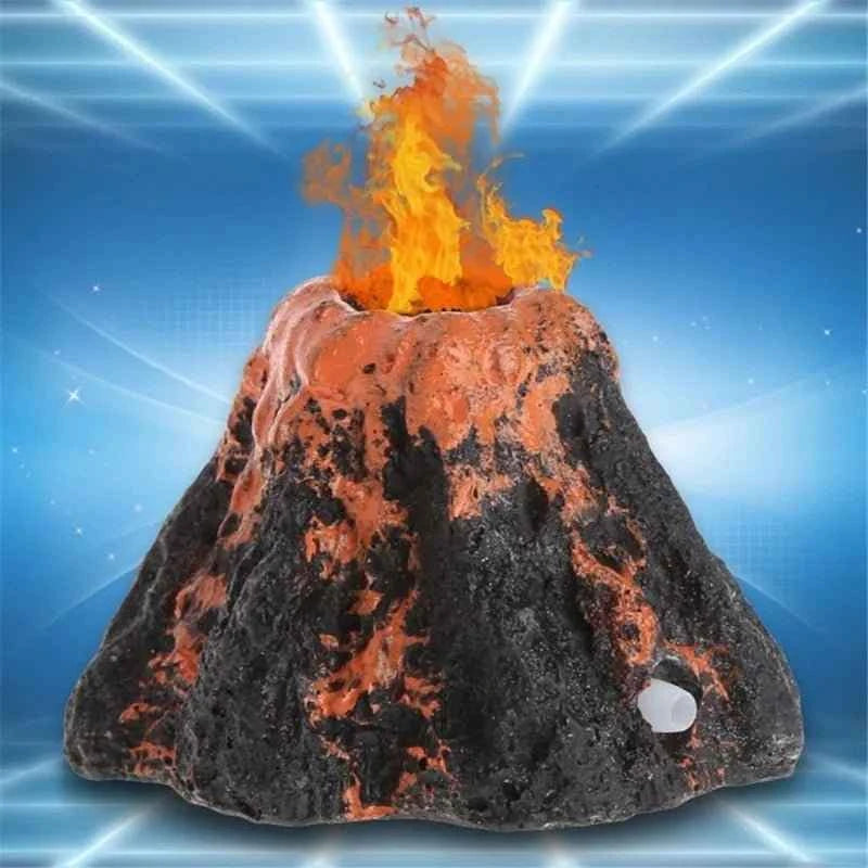 Aquarium Accessories Resin Crafts Simulation Artificial Volcano Rockery Fish Tank Decor Pet Supplies Ornament   Home Decoration - Happy Tails