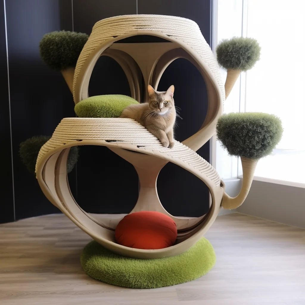 Factory price 2024 new designed Creative Cat Scratcher Cat climbing Tree affordable Big Large Cat climber furniture - Happy Tails