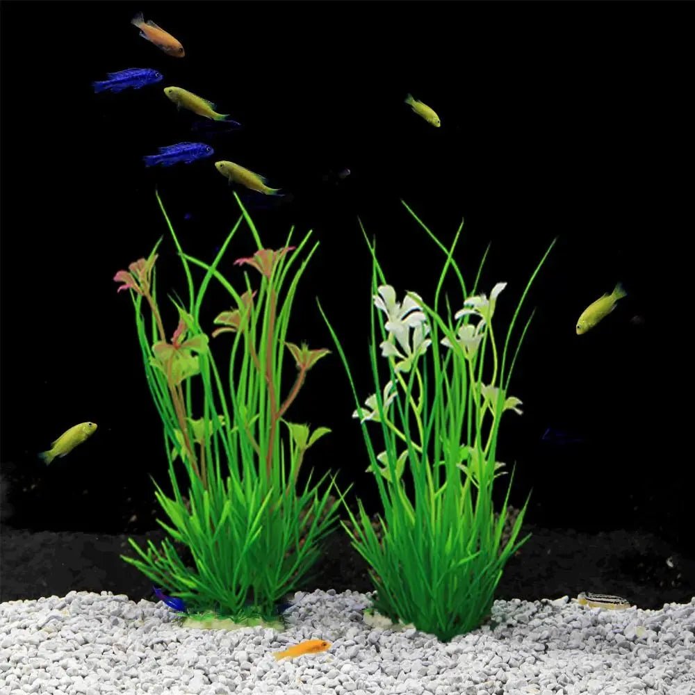 Aquarium Accessories 13cm Artificial Aquarium Plants Green Simulation Aquatic Green Plant Plastic Water Weeds Ornament Fish Tank - Happy Tails