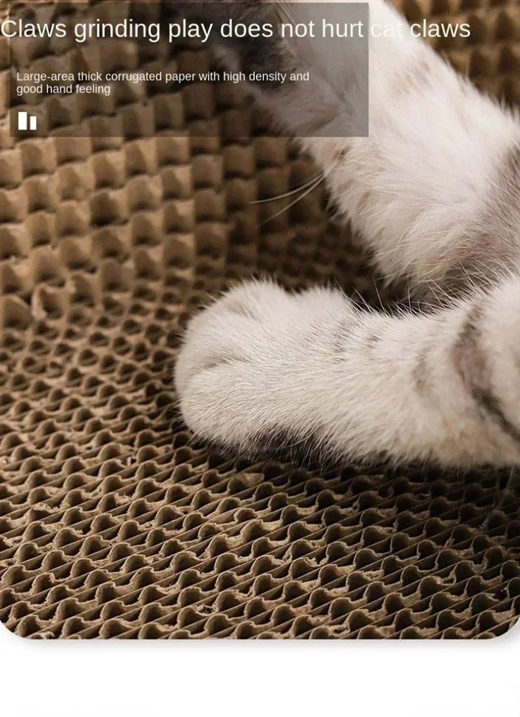 Cat Scratching Board Protect Furniture Grinding Claw Toys Oval Corrugated Paper Wear - resistant Cat Nest Cat AccessoriesHappy TailsHappy Tails