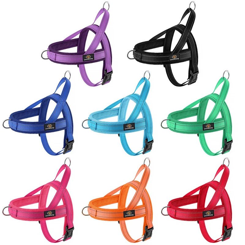 Harness for A Small Dog Harness Harnait Dog Chest Nylon Large Dog Harness Small Breed GXQ04 - Happy Tails