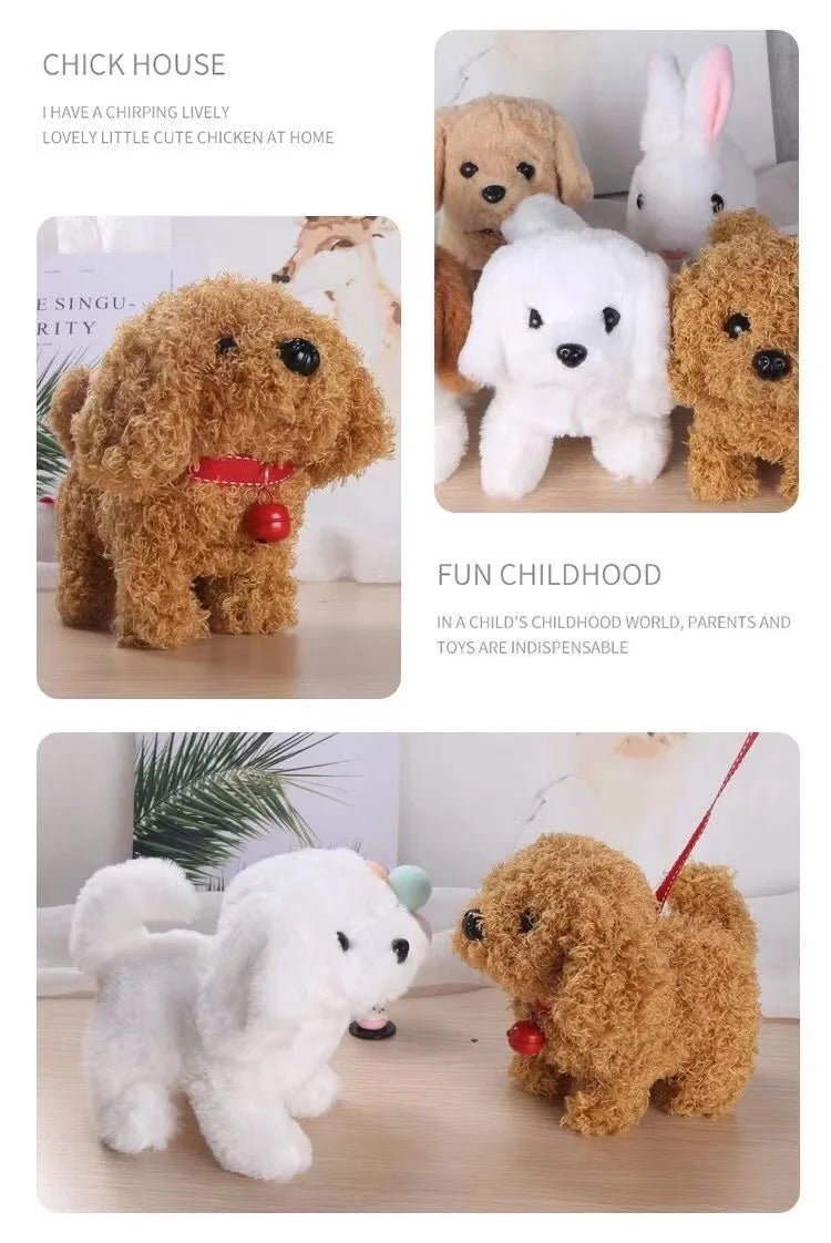 Baby Toy Dogs That Walks and Barks Tail Wagging Plush Interactive Electronic Pets Puppy  Montessori Toys for Girls Toddlers Kids - Happy Tails