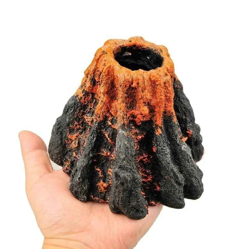 Aquarium Accessories Resin Crafts Simulation Artificial Volcano Rockery Fish Tank Decor Pet Supplies Ornament   Home Decoration - Happy Tails