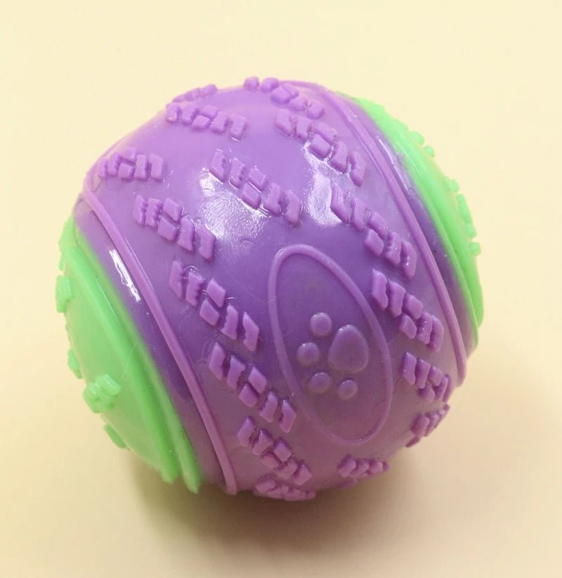 Dogs Interactive Toys Soft TPR Toys for Dog Pet Teeth Cleaning Bite Resistance Squeaky Dog Ball ToyHappy TailsHappy Tails