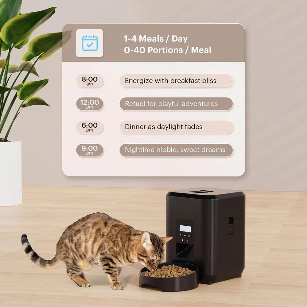 Smart Pet Feeder with Timed Dispenser & Slow Food Machine for Cats & DogsHappy TailsHappy Tails