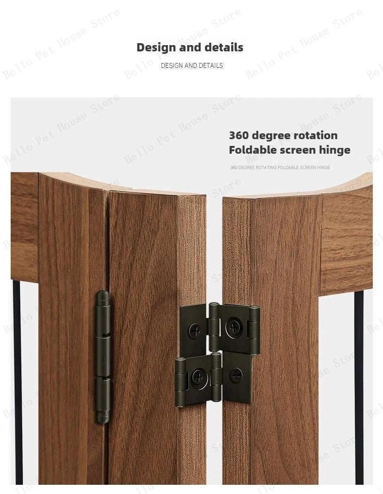 Wooden Pet Fence Dog Fence Freely Combinable Pet Isolation Door Indoor Foldable Dog Cage for Small and Medium Dogs Pet SuppliesHappy TailsHappy Tails