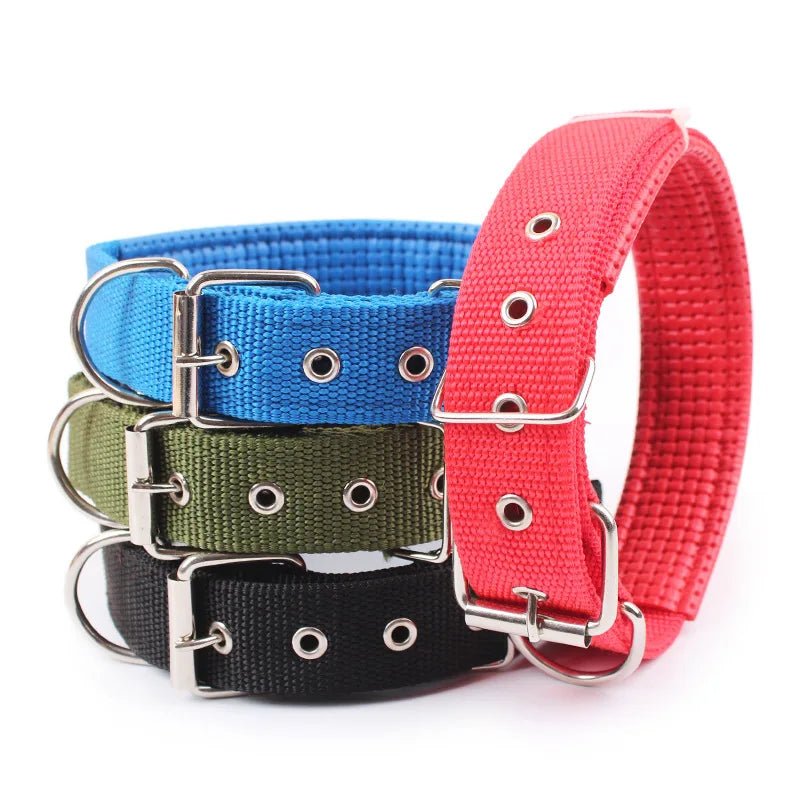 Solid Dog Collars  Nylon Dog Collar For Small Medium Large Dogs Teddy Keji Pitbull Bulldog Beagle - Happy Tails