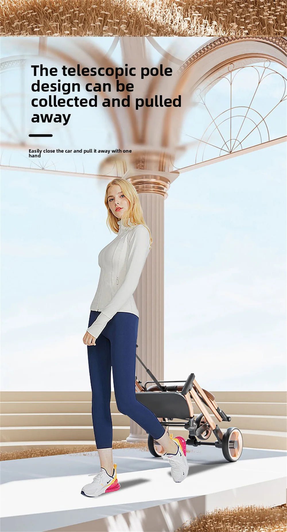 3 in 1 Detachable Pet Stroller for Dog Cat Foldable Travel Carrier up to 50lbs with Portable Carry Bag Storage BasketHappy TailsHappy Tails