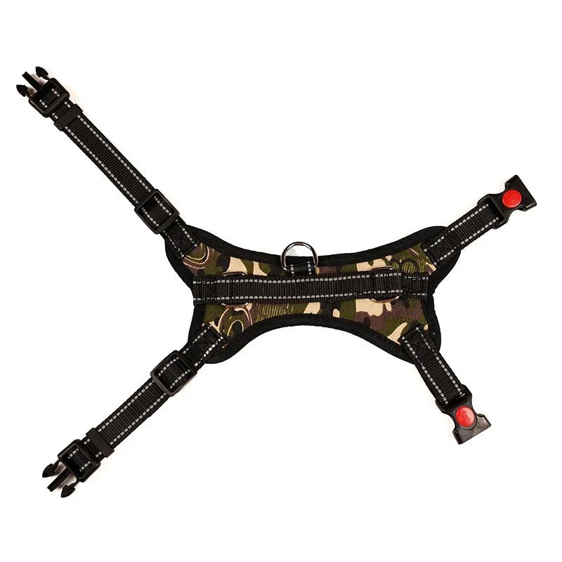 Saddle Dog Harness Reflective Adjustable Pet Harness No Pull Walking Training Small Medium Large Big Dogs Chest Strap Product - Happy Tails