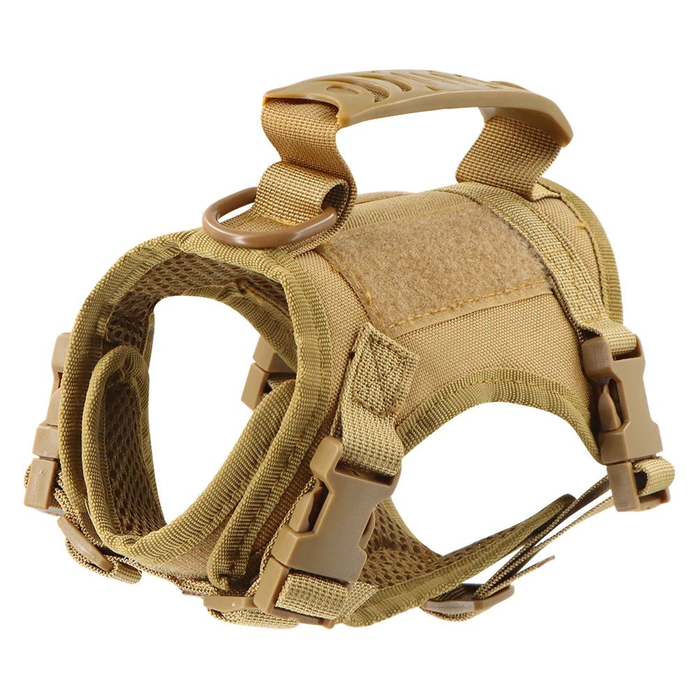 Tactical Cat Harness For Walking Escape Proof Adjustable Pet Vest Harness Soft Mesh With Control Handle For Large Cat Small DogHappy TailsHappy Tails
