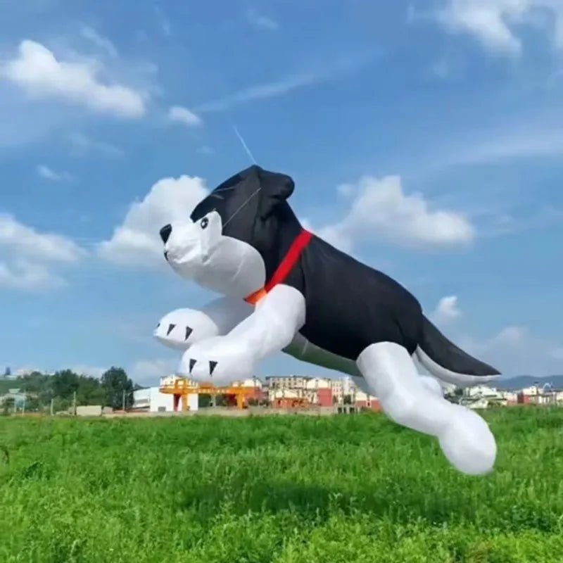 Free shippingdog kite pendant inflatable kite trompo de madera basta juego de mesa spinning boy rope outdoor games flying birdHappy TailsHappy Tails