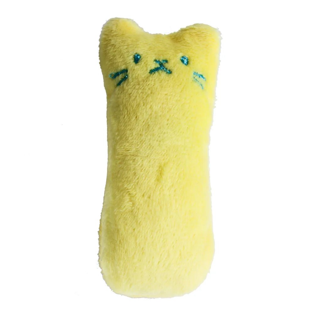 Teeth Grinding Catnip Toys Funny Interactive Plush Cat Toy Pet Kitten Chewing Vocal Toy Claws Thumb Bite Cat mint For Cats - Happy Tails