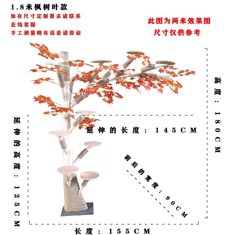 Cat Climbing Frame Sisal Scratches and Wear-resistant Cast Nest Tree Cat Scratching Post Strong Bearing Capacity Pet Products - Happy Tails