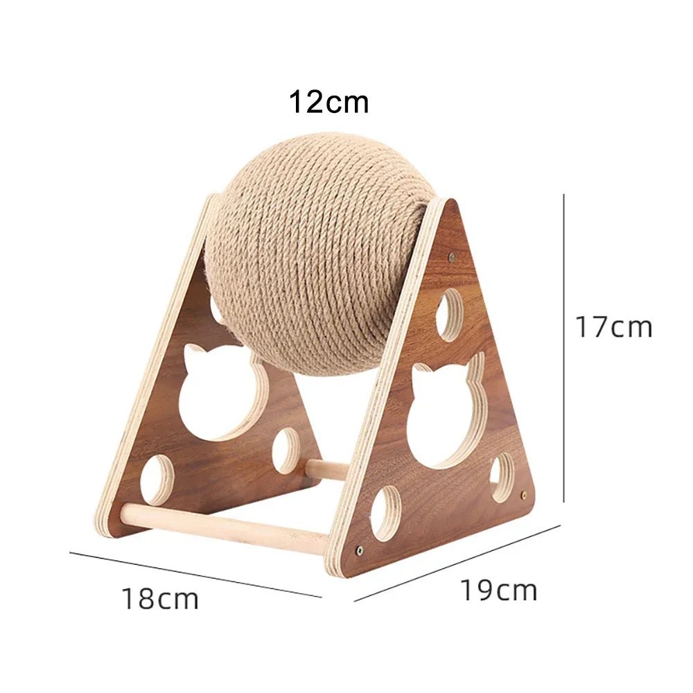 Cats Toy Cat Scratcher Sisal Rope Ball Kitten Interactive Grinding Paws Toys Scratch Board Pet Furniture Accessories Supplies - Happy Tails