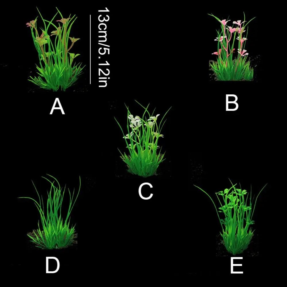 Aquarium Accessories 13cm Artificial Aquarium Plants Green Simulation Aquatic Green Plant Plastic Water Weeds Ornament Fish Tank - Happy Tails