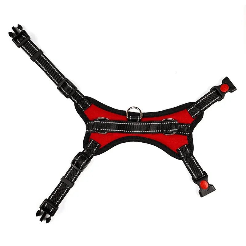 Saddle Dog Harness Reflective Adjustable Pet Harness No Pull Walking Training Small Medium Large Big Dogs Chest Strap Product - Happy Tails
