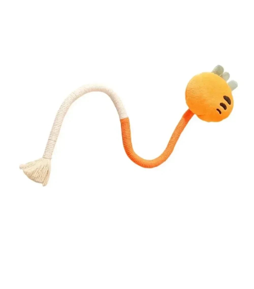 Cat Scratcher Rope Toy Cotton Rope Bite-resistant Chewing Toy Paw Claw Furniture Protector Scratching Toy Cat Puzzle Cute Shape - Happy Tails