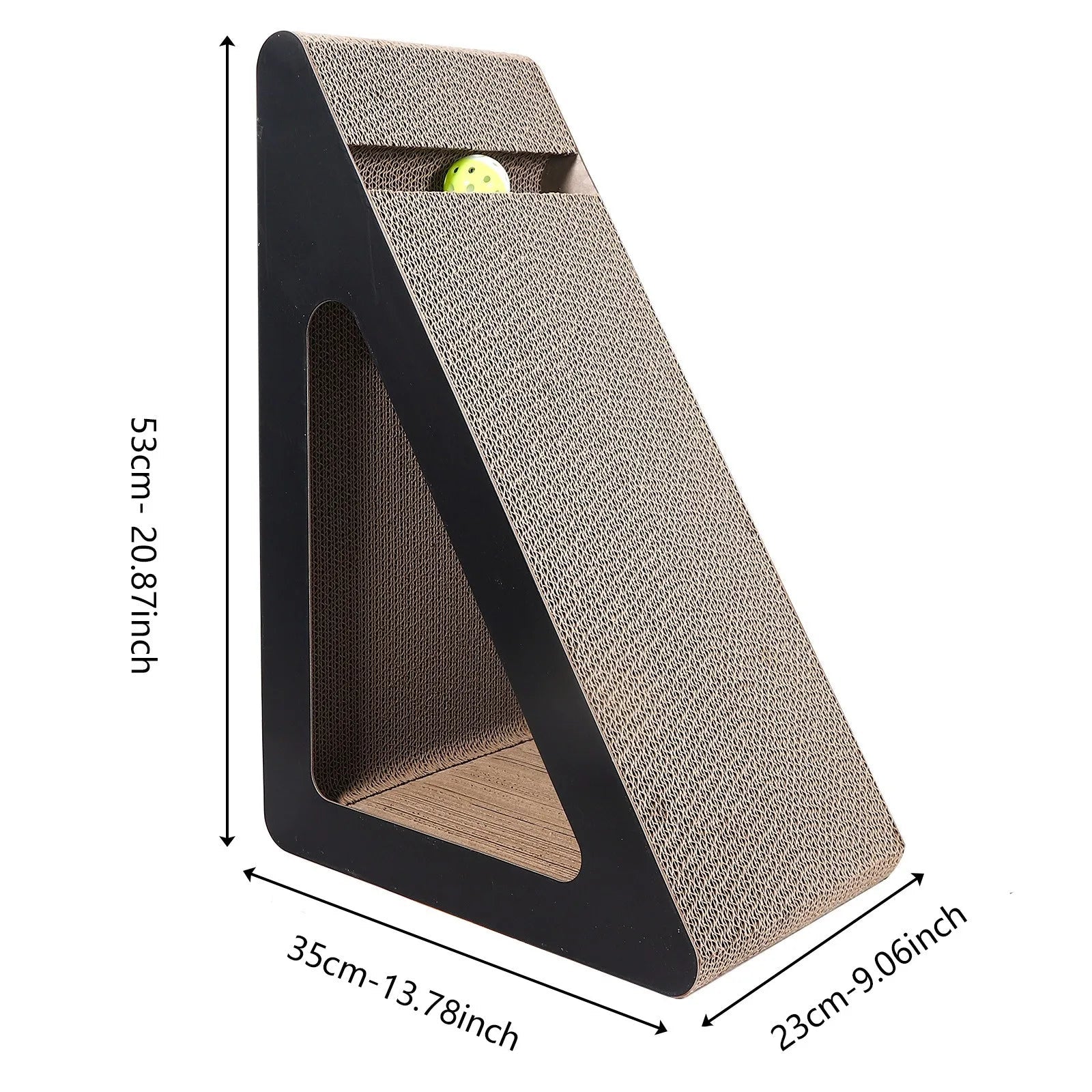 Rotating Ball Cat Scratch Cardboard - Durable Clawing Board Climbing FrameHappy TailsHappy Tails