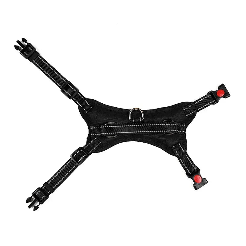 Saddle Dog Harness Reflective Adjustable Pet Harness No Pull Walking Training Small Medium Large Big Dogs Chest Strap Product - Happy Tails