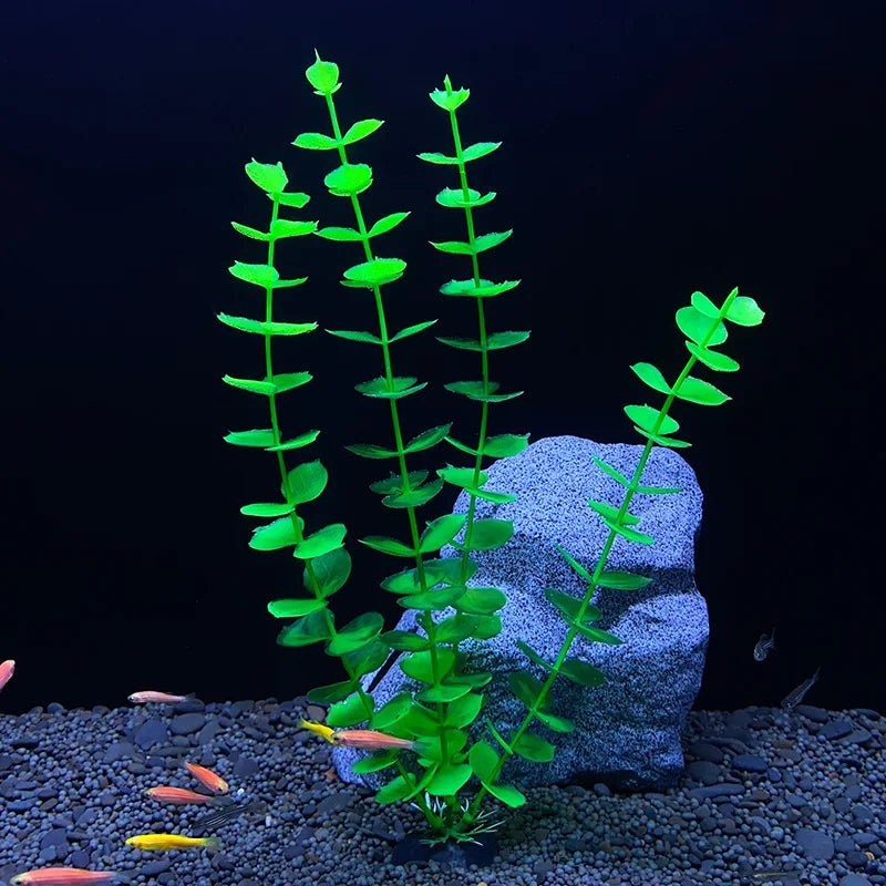 Aquarium Artificial Plants Decoration Fish Tank Landscaping Water Grass Ornaments Aquatic Simulated Plant SuppliesHappy TailsHappy Tails