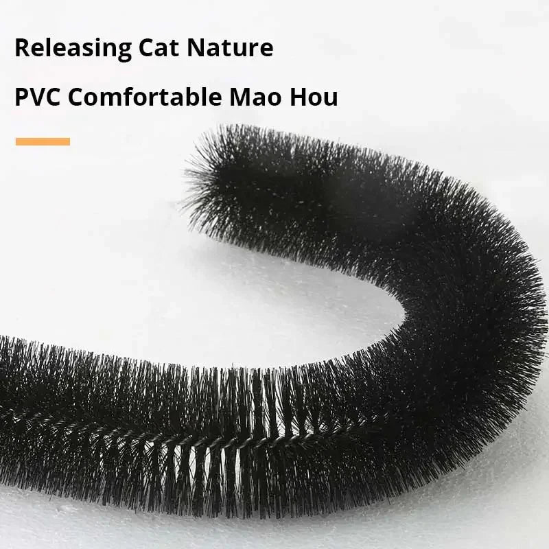 Cat Toy Arch Self Groome Pamper Feline with A Massage Grooming Rubbing Brush with Scratching Pad Toy for Cats Interactive ToysHappy TailsHappy Tails