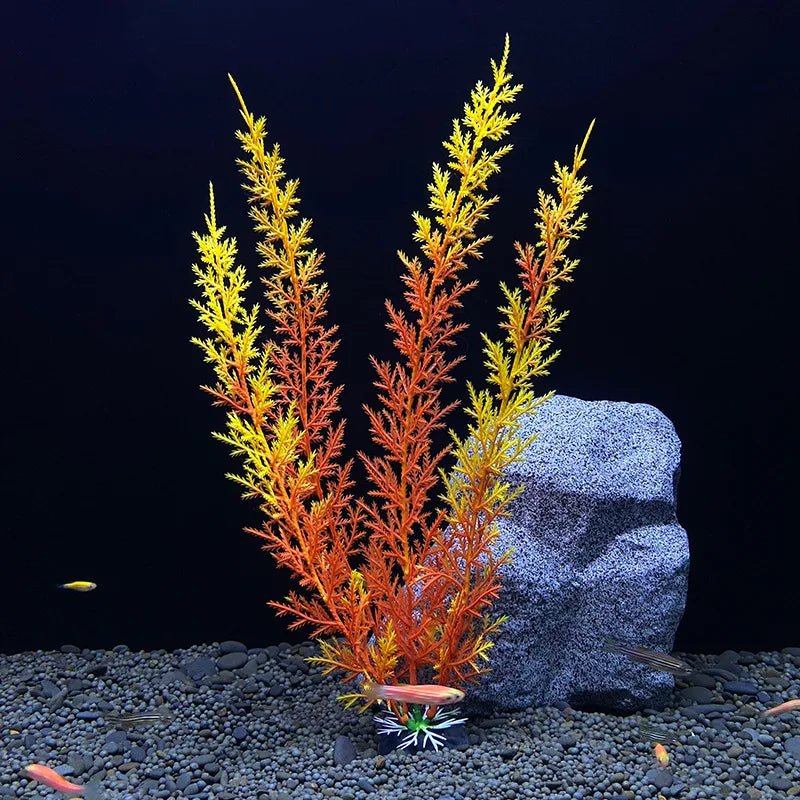 Aquarium Artificial Plants Decoration Fish Tank Landscaping Water Grass Ornaments Aquatic Simulated Plant SuppliesHappy TailsHappy Tails