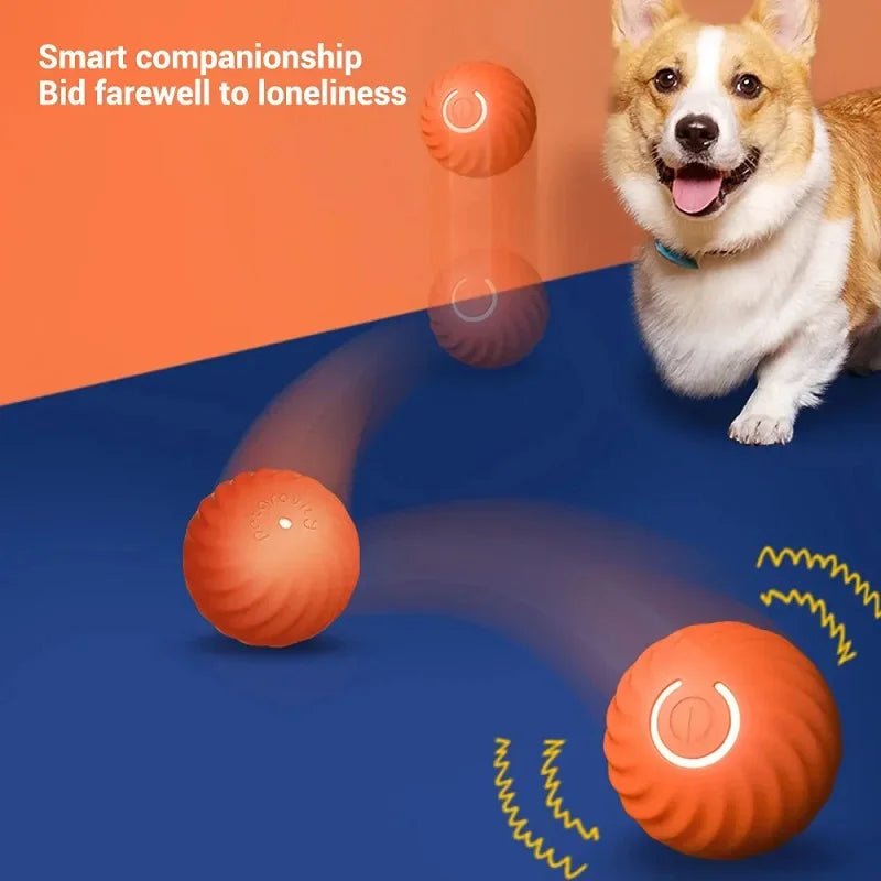 Dog Toy Ball Automatic Moving Bouncing Rolling Ball USB Smart puppy Interactive Dog Chew Toy Ball - Happy Tails