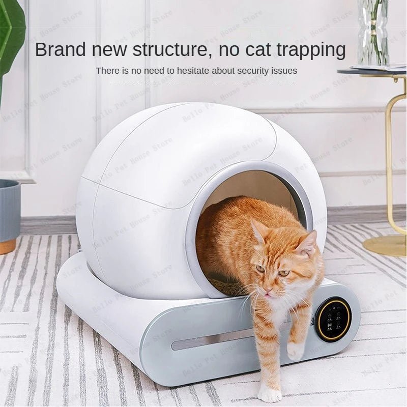 Fully Automatic Electric Large Cat Litter Box - Deodorizing & EnclosedHappy TailsHappy Tails