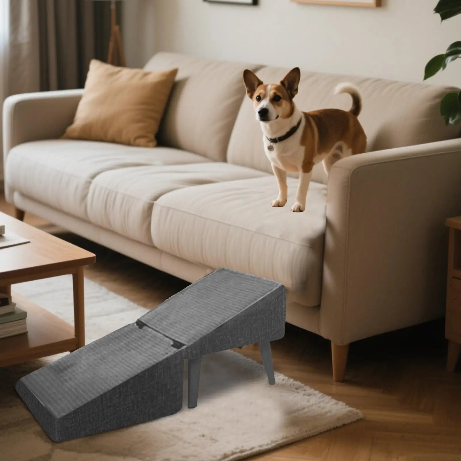 Pet Stairs Multi-purpose Wooden Ramp for Small Dogs & CatsHappy TailsHappy Tails