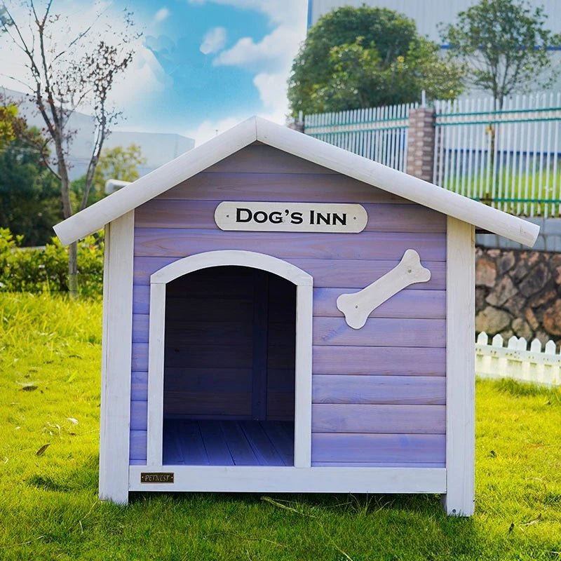 Solid Wood Dog House Large Outdoor Dog House Pet Dogs Park Pets Puppy Bed's Dogs Kennel Crate Little Houses and Rooms for LivingHappy TailsHappy Tails