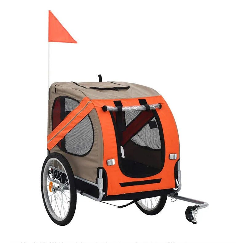 Dog Bike Trailers for Cycling Adventures Outdoor Pet Carriers Bike Tail Wagon Touring Bicycle Trailer for DogHappy TailsHappy Tails