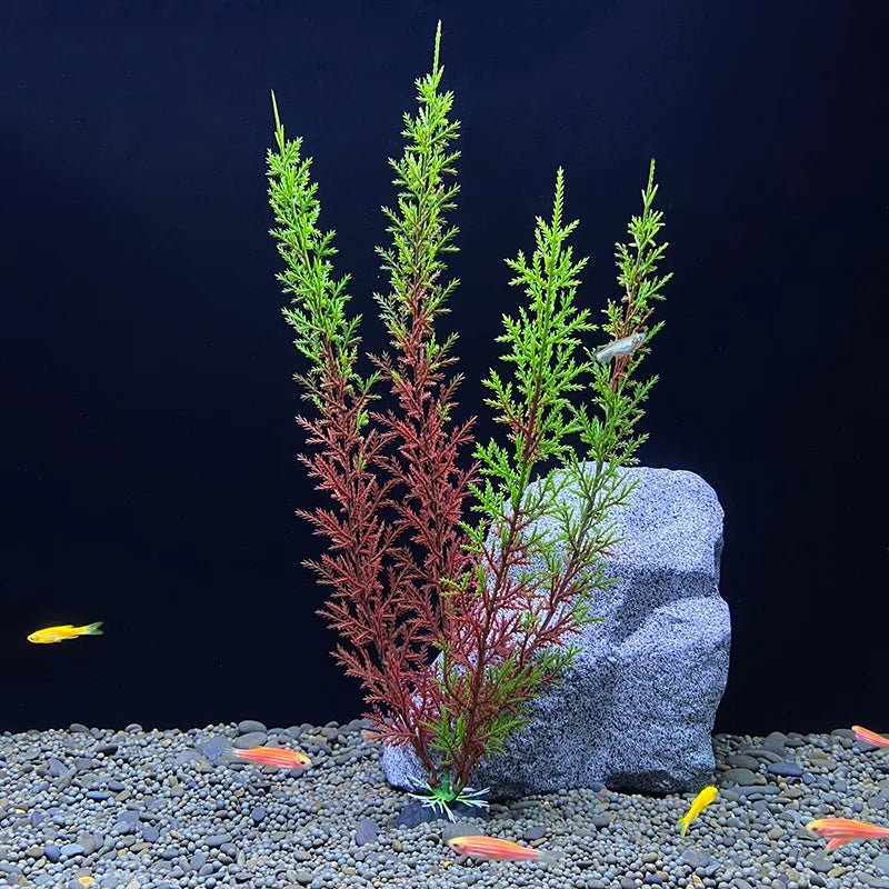 Aquarium Artificial Plants Decoration Fish Tank Landscaping Water Grass Ornaments Aquatic Simulated Plant SuppliesHappy TailsHappy Tails