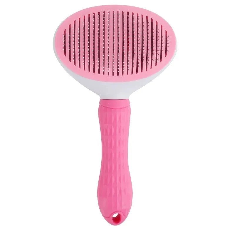 Pet Dog Brush Cat Comb Self Cleaning Pet Hair Remover Brush For Dogs Cats Grooming Tools Pets Dematting Comb Dogs AccessoriesHappy TailsHappy Tails