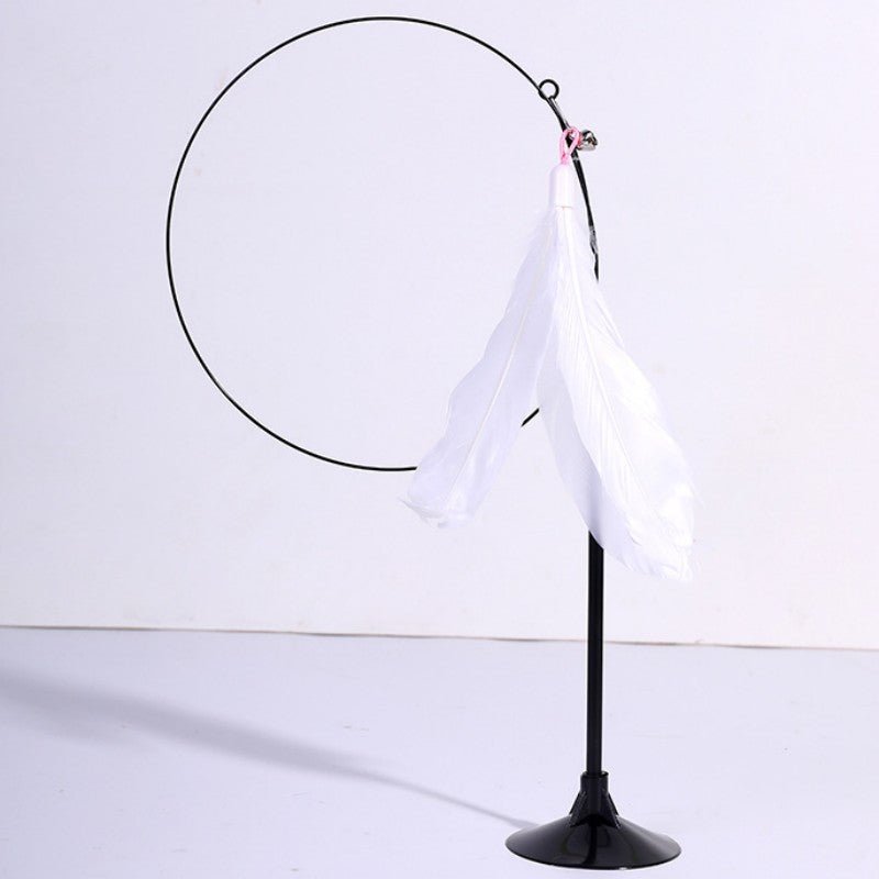 Cat Toy Feather Toys for Cats ScratchTease Cat Toys Interactive Funny Bite Resistant Cats Toy with Bell Wire Sucker Pet Products - Happy Tails