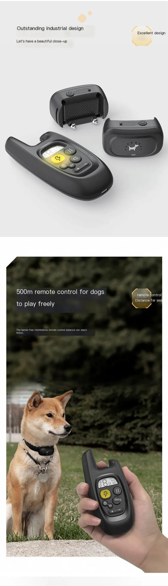 Dog training device remote control barking device pet dog trainer electric shock collar pet supplies waterproofHappy TailsHappy Tails