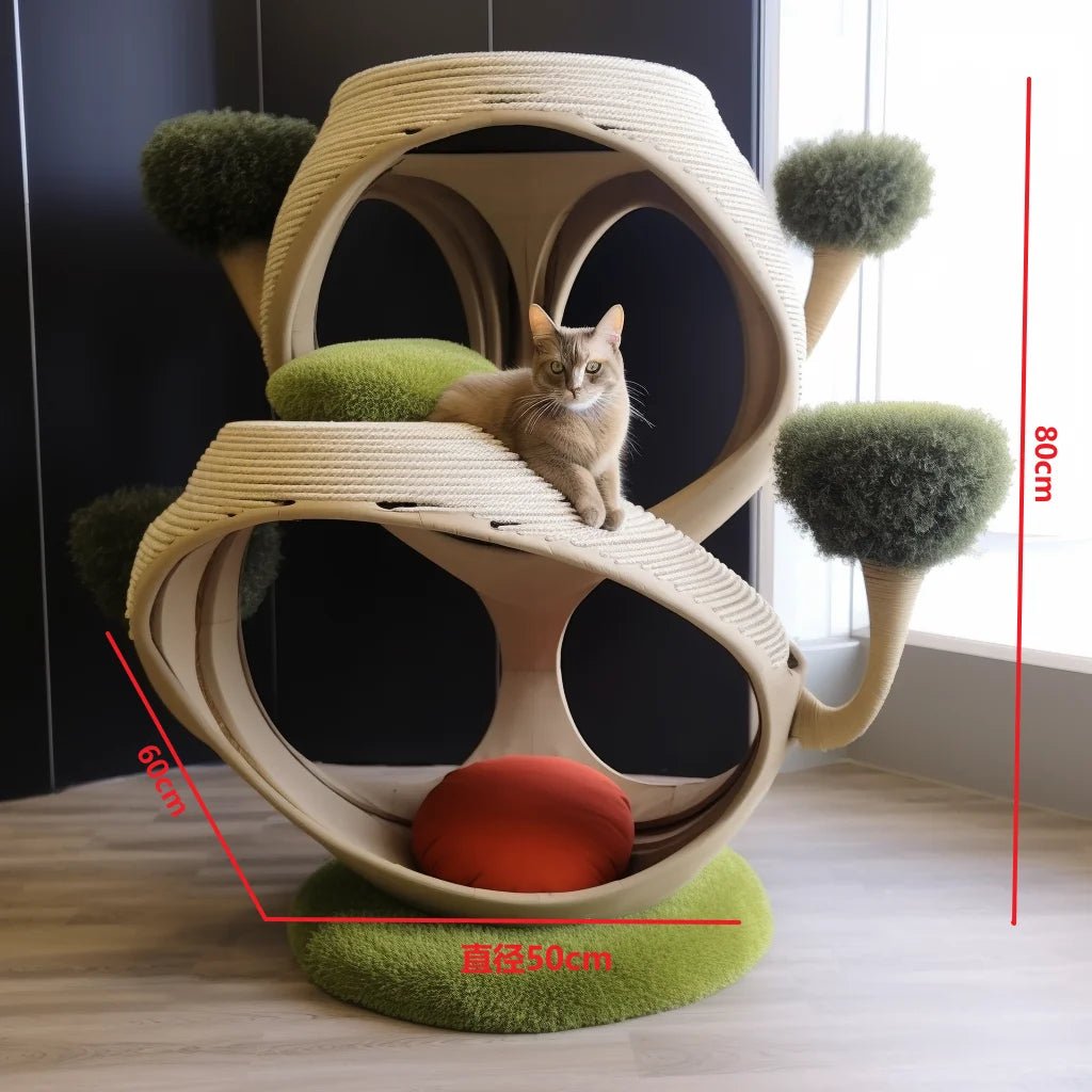 Factory price 2024 new designed Creative Cat Scratcher Cat climbing Tree affordable Big Large Cat climber furniture - Happy Tails
