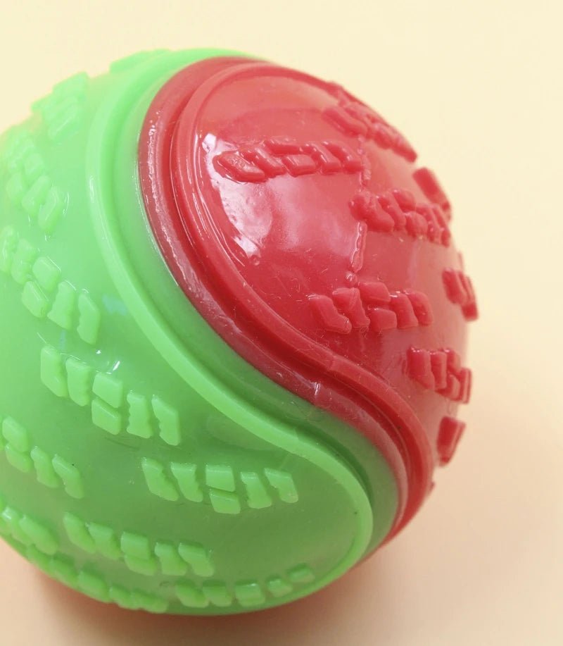 Dogs Interactive Toys Soft TPR Toys for Dog Pet Teeth Cleaning Bite Resistance Squeaky Dog Ball ToyHappy TailsHappy Tails