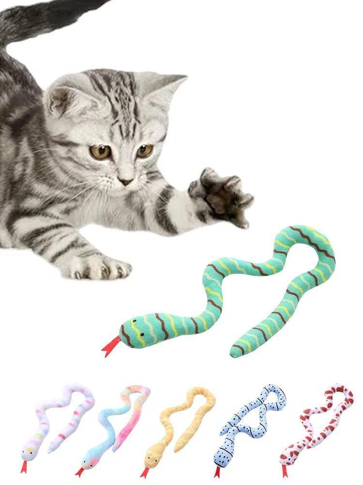 Cat Snakes Toy Kitten Catnip Toys Interactive Cat Teething Chew Toy Plush Stuffed Toy Gift For Cat Pet AccessoriesHappy TailsHappy Tails