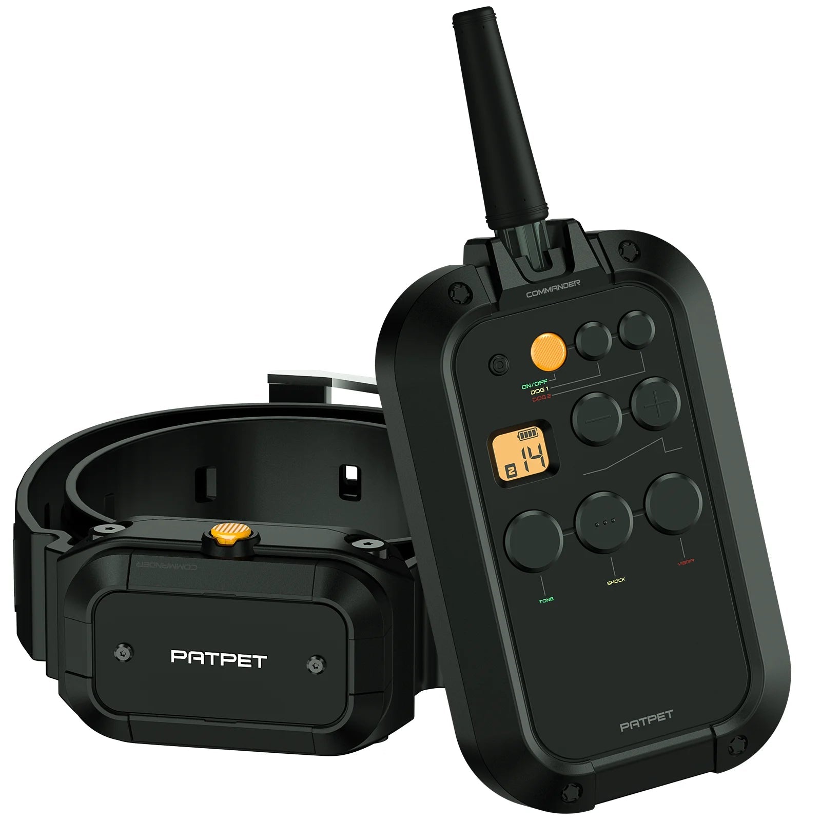 ABBIDOT T - WORKS Electric Shock Collar for Large Dog Training Collar 3/4 Mile Range No Bark Waterproof Rechargeable 920 StrapHappy TailsHappy Tails