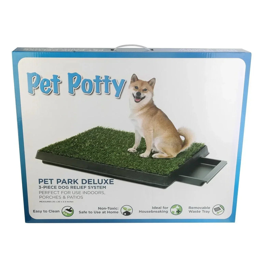 Portable Synthetic Grass Dog Potty TrayHappy TailsHappy Tails