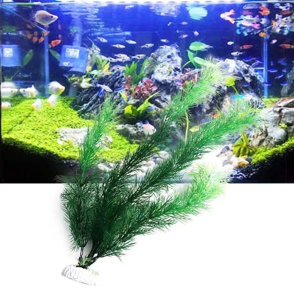 Aquarium Plants Ornaments Plastic Simulation Artificial Water Grass Fish Tank Decoration Accessories - Happy Tails
