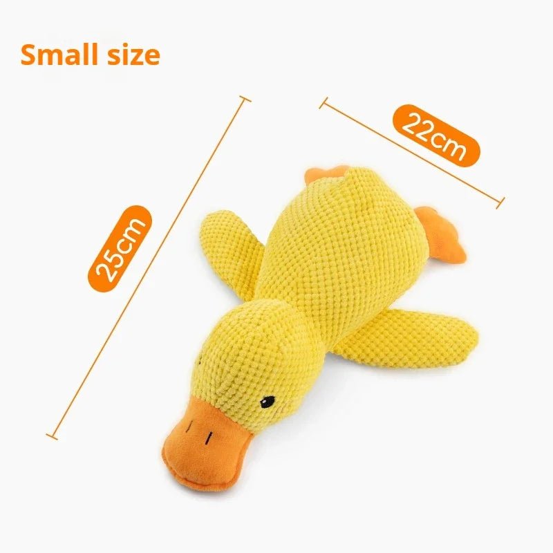 Dog toy plush companion sleeping duck bite resistant teeth grinding sound relief duck sound toy - Happy Tails