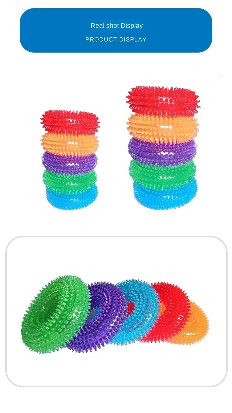Dog toy sound balls are suitable for pets to resist biting, squeezing, chewing, gripping, and grinding their teethHappy TailsHappy Tails