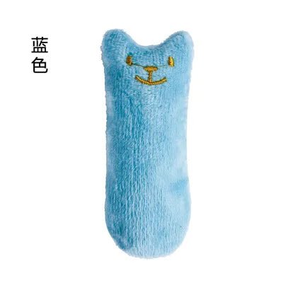 Teeth Grinding Catnip Toys Funny Interactive Plush Cat Toy Pet Kitten Chewing Vocal Toy Claws Thumb Bite Cat mint For Cats - Happy Tails
